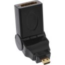 InLine HDMI Adapter, HDMI A Buchse auf Micro HDMI D...