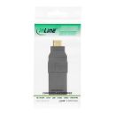 InLine® HDMI Adapter, HDMI A Buchse auf Mini HDMI C Stecker, flexibel, 4K2K