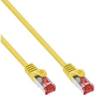 InLine Patchkabel, S/FTP (PiMf), Cat.6, 250MHz, PVC, CCA, gelb, 3m