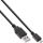 InLine® Micro-USB 2.0 Kabel, Schnellladekab., USB-A ST/Micro-B ST, schwarz, 0,5m