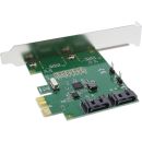 InLine Schnittstellenkarte, 2-fach SATA 6Gb/s, x1 PCIe...