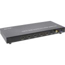 InLine HDMI Switch/Umschalter, 4-fach, 4Kx2K kompatibel...