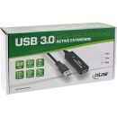 InLine USB 3.0 Aktiv-Verlängerung, Stecker A an Buchse A, schwarz, 20m