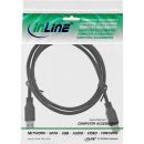 InLine USB 3.0 Kabel, A an A, schwarz, 1m