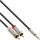 InLine Slim Audio Kabel Klinke 3,5mm ST an 2x Cinch ST, 0,5m