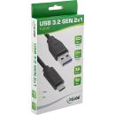 InLine® USB 3.2 Gen.1x2 Kabel, USB-C Stecker an A...