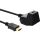 InLine HDMI Verlängerung mit Standfuß, HDMI-High Speed mit Ethernet, 4K2K, Stecker / Buchse, schwarz / gold, 5m