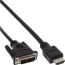 InLine HDMI-DVI Adapterkabel, HDMI Stecker auf DVI 18+1...