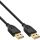 InLine USB 2.0 Kabel, A an A, schwarz, Kontakte gold, 1m