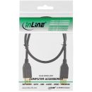 InLine USB 2.0 Kabel, A an A, schwarz, Kontakte gold, 2m