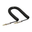 InLine Slim Audio Spiralkabel Klinke 3,5mm ST/ST,...