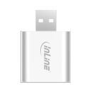 InLine® USB Audio Soundadapter, Mini Aluminium Gehäuse