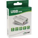 InLine USB Audio Soundkarte, Aluminium Gehäuse