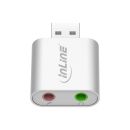 InLine USB Audio Soundkarte, Aluminium Gehäuse