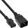 InLine Netz Adapterkabel, IEC-60320 C20 auf C13, 3x1,5mm², max. 10A, schwarz, 2m