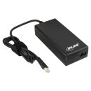 Inline Universal Netzteil für Notebooks, 90W, USB, 100-240V, schwarz mit 8 Wechselsteckern