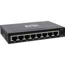 InLine® Gigabit Switch 8x, 10/100/1000, Desktop, Metall, lüfterlos, gesch. Ports