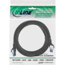 InLine Patchkabel, Cat.6A, S/FTP, PE outdoor, schwarz, 0,5m