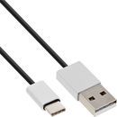 InLine USB 2.0 Kabel, Typ C Stecker an A Stecker,...