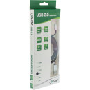 InLine Micro-USB 2.0 Kabel, USB-A Stecker an Micro-B Stecker, schwarz/Alu, flexibel, 3m