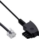 InLine TAE-F Kabel für DSL Splitter, TAE-F Stecker...