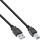 InLine USB 2.0 Kabel, A an B, schwarz, 2m