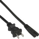 InLine® Netzkabel, Netzstecker USA auf Euro 8 C7...