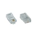 InLine® Modularstecker 8P4C RJ45 zum Crimpen auf...