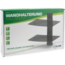 InLine Wandhalterung, für DVD, Bluray, Sat-Receiver, bis 8kg, schwarz