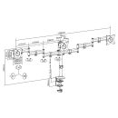 InLine® Tischhalterung für 3x TFT/LCD/LED bis...