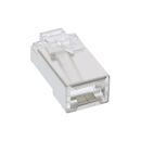 100er Pack, InLine Modularstecker 8P8C RJ45 zum Crimpen...