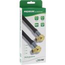 InLine® Premium SAT-Kabel, 4x geschirmt, 2x F-Stecker...