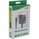 InLine USB Display Konverter, USB Typ-C Stecker zu HDMI Buchse (DP Alt Mode), 4K2K, schwarz, 0.2m