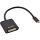 InLine® USB Display Konverter, USB-C Stecker zu DVI Buchse, schwarz