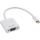 InLine USB Display Konverter, USB Typ-C Stecker zu VGA Buchse (DP Alt Mode), silber, 0.2m