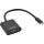 InLine USB Display Konverter, USB Typ-C Stecker zu VGA Buchse (DP Alt Mode), schwarz, 0.2m