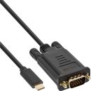 InLine USB Display Kabel, USB Typ-C Stecker zu VGA...