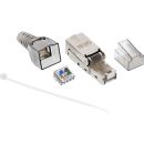 InLine RJ45 Stecker Cat.6A 500MHz, feldkonfektionierbar, geschirmt