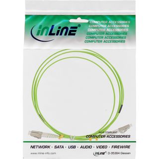InLine LWL Duplex Kabel, LC/LC, 50/125m, OM5, 7,5m