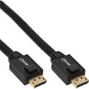 InLine® DisplayPort Aktiv-Kabel, 4K2K, schwarz, vergoldete Kontakte, 20m