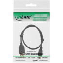 InLine USB 2.0 Mini-Kabel, USB A Stecker an Mini-B Stecker (5pol.), schwarz, vergoldete Kontakte, 0,3m