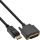 InLine DisplayPort zu DVI Konverter Kabel, schwarz, 0,3m