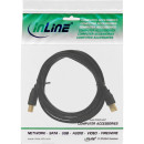 InLine® USB 2.0 Kabel, A an B, schwarz, 0,3m