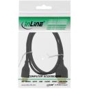 InLine® HDMI Superslim Kabel A an C, HS mit Eth., Premium, schwarz / gold, 0,3m