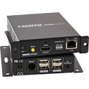 InLine® HDMI USB KVM Extender, Verlängerung...