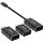 InLine USB Display Konverter Set 6-in-1, USB Typ-C Stecker zu DisplayPort, HDMI, VGA (DP Alt Mode), 4K2K, schwarz, 0.2m