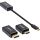 InLine USB Display Konverter Set 6-in-1, USB Typ-C Stecker zu DisplayPort, HDMI, VGA (DP Alt Mode), 4K2K, schwarz, 0.2m