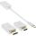 InLine USB Display Konverter Set 6-in-1, USB Typ-C Stecker zu DisplayPort, HDMI, VGA (DP Alt Mode), 4K2K, silber, 0.2m