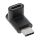 InLine USB 3.1 Adapter, Typ C Stecker an C Buchse, oben/unten gewinkelt (Gen.2)