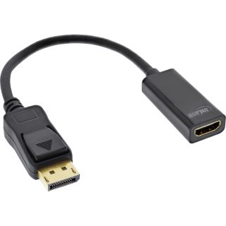 InLine® DisplayPort zu HDMI Adapterkabel mit Audio, DisplayPort Stecker auf HDMI